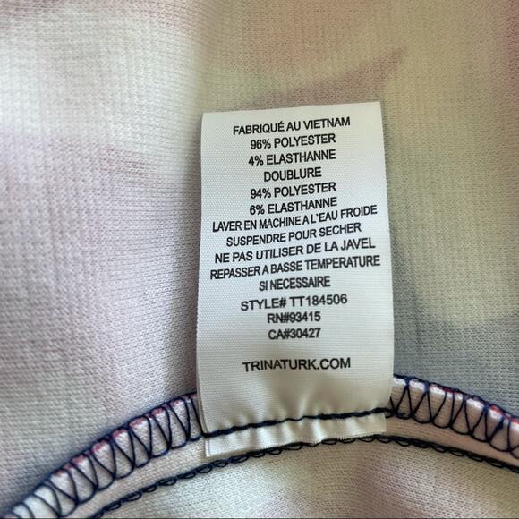 Trina Turk NWT Marcia 2 Floral Fit & Flare Dress Size 10 Sleeveless V-Neck - Picture 7 of 11